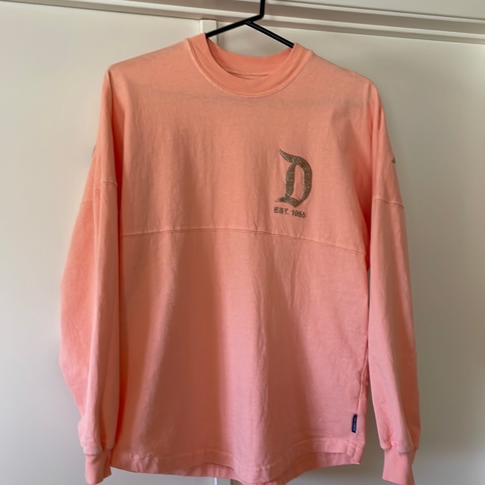 Disneyland Long Sleeve Spirit Jersey, Peach/Gold